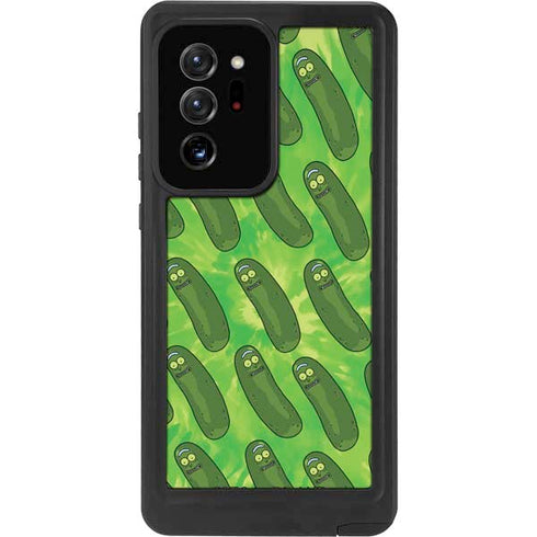Adult Swim Rick and Morty Pickle Rick Pattern Galaxy Note20 Ultra 5G Waterproof Case